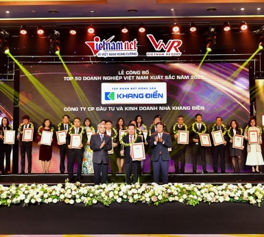 TẬP ĐOÀN KHANG ĐIỀN (KDH) TOP 50 DOANH NGHIỆP VIỆT NAM XUẤT SẮC LẦN THỨ 4 LIÊN TIẾP